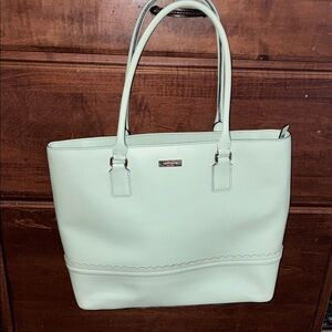 Kate Spade cloud mint color Tote Bag
